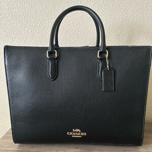 Coach Black Maggie Work Tote Bag